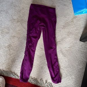 Purple lulu leggings